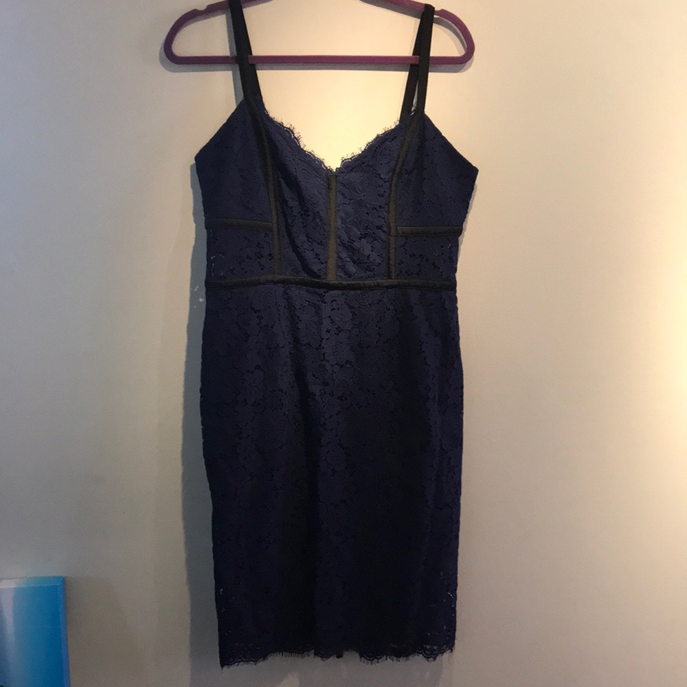 Blue lace dress